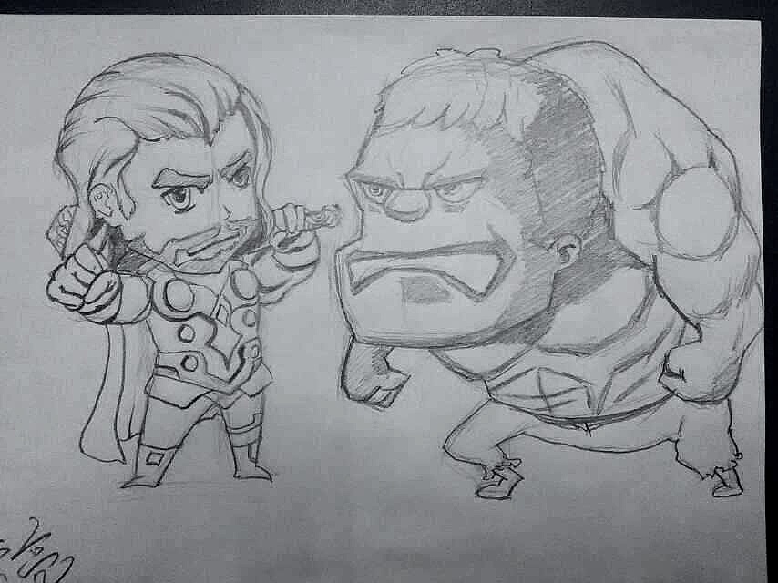 复仇者联"萌"|插画|创作习作|z_light - 原创作品 - 站酷 (zcool)