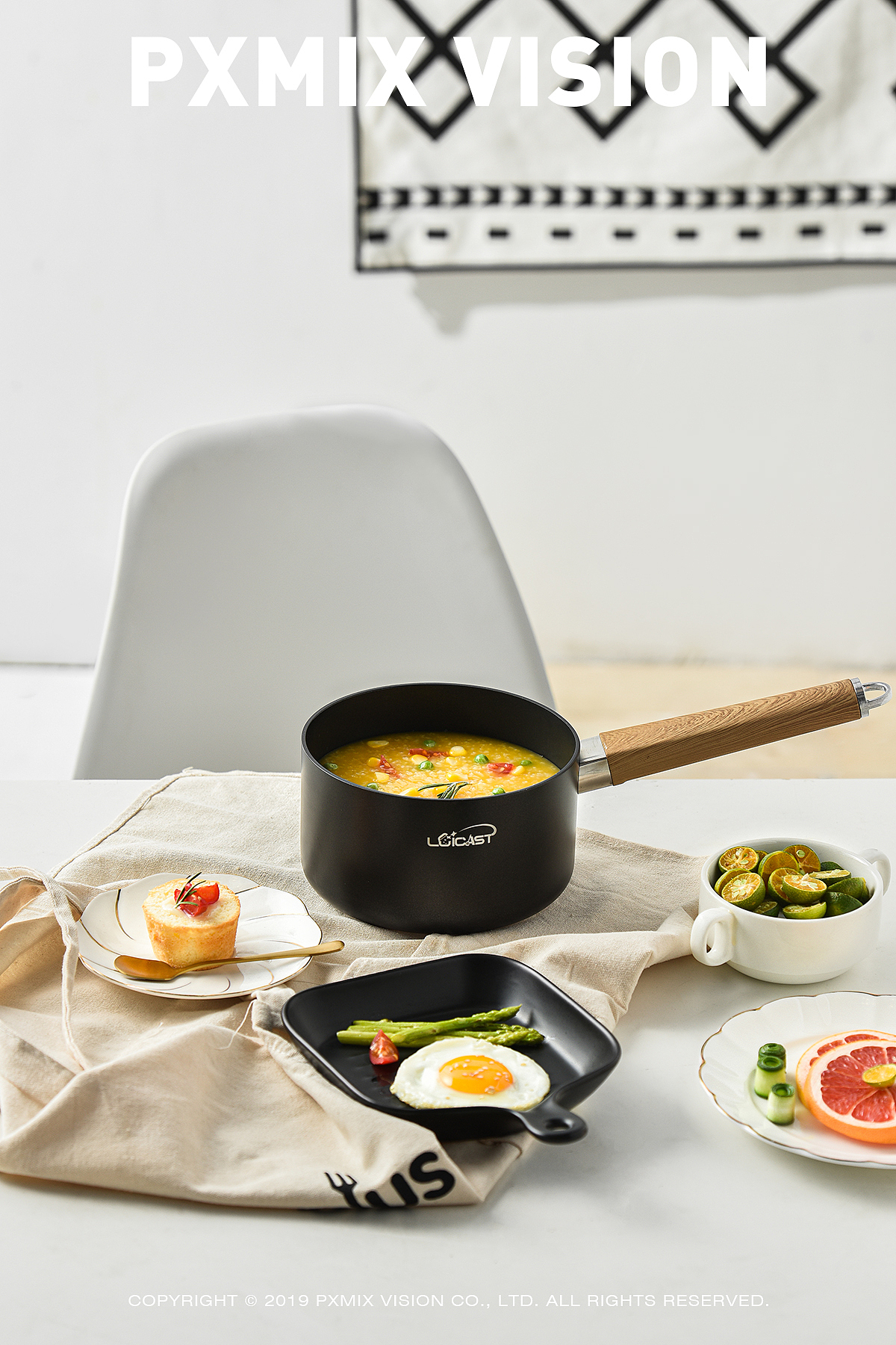 米家风格四件套锅具 炒锅/煎锅/奶锅/汤锅（图ZMTg5NTc3NTc2） - 产品摄影 - 站酷设计师光影集原创素材 - 站酷ZCOOL