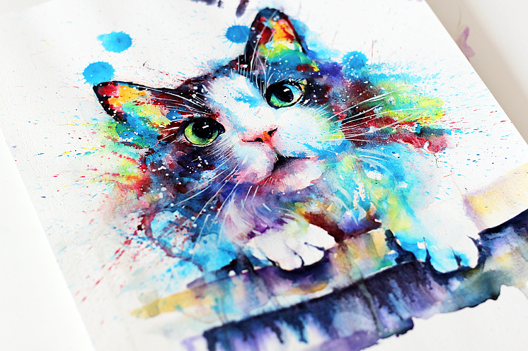 水彩下的貓青年（圖ZMzIxNDA1Njg=） - 商業(yè)插畫 - 站酷設(shè)計(jì)師lvireland原創(chuàng)素材 - 站酷ZCOOL