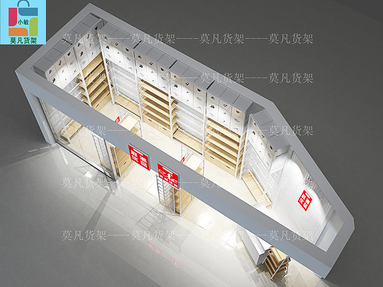 现代风格诺米饰品店货架、诺米精品店货架厂家供应