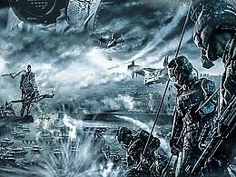 戰(zhàn)爭合成海報(bào)