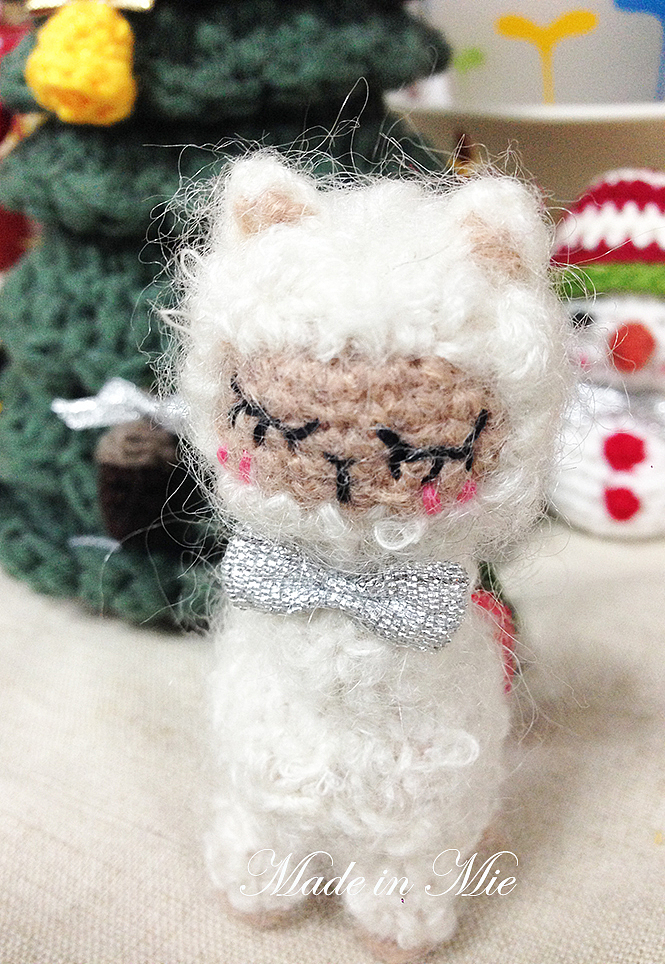 【Made in Mie】一只过圣诞的~咩~（图ZMjMwMzE5MzI=） - 工艺品设计 - 站酷设计师羊一朵原创素材 - 站酷ZCOOL