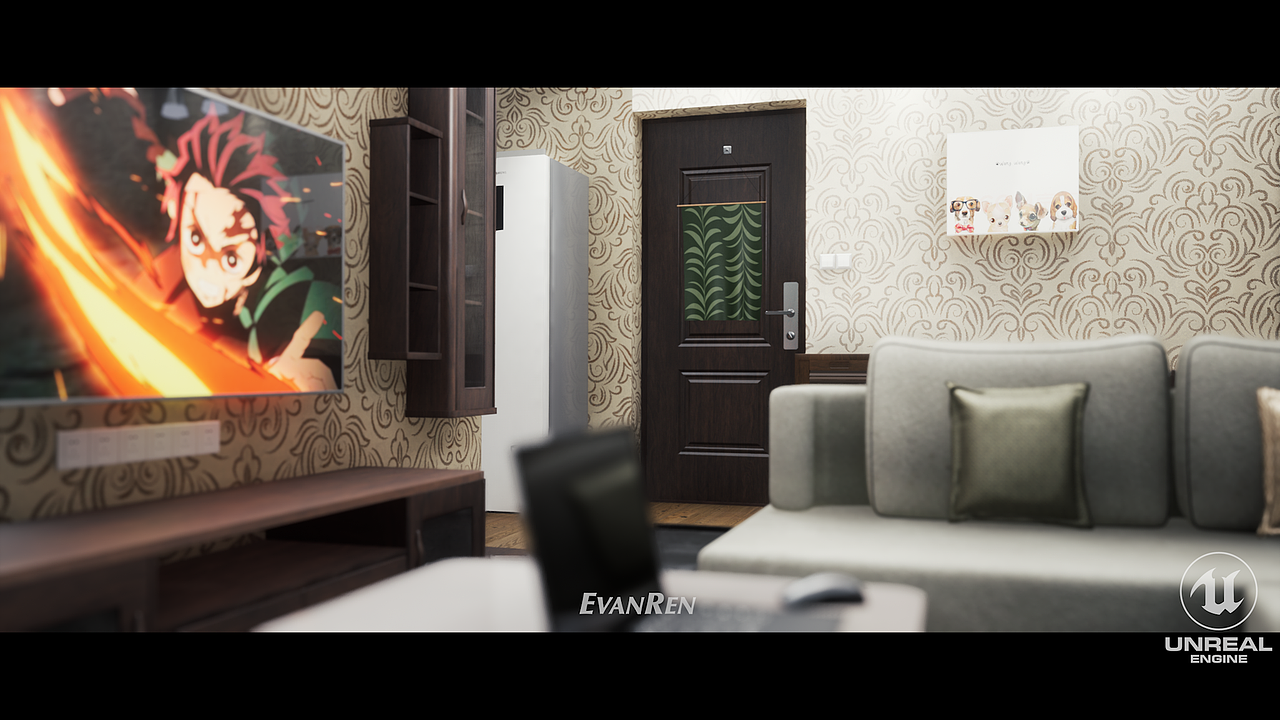 UE4 | Fantastic Home 实时渲染+室内交互演示（图ZMjU1MjU2NTgw） - 场景 - 站酷设计师EvanRen原创素材 - 站酷ZCOOL