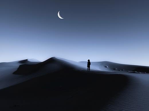 沙漠入夜（个人主页-ZNTUxMDM3NjQ=） - 风光摄影 - 站酷设计师MINI黄原创素材 - 站酷ZCOOL