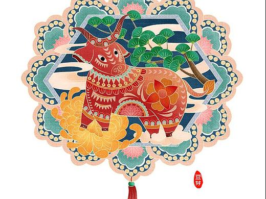 生肖牛年  吉祥图案 
