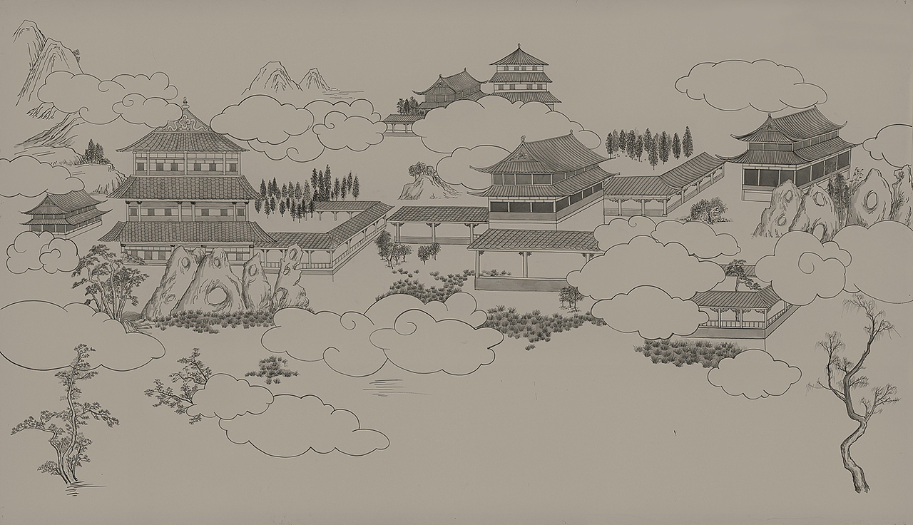 艾嘉利丝印壁画（山水篇）（图ZMjI4NDE0MzAw） - 绘画 - 站酷设计师杰克杰原创素材 - 站酷ZCOOL