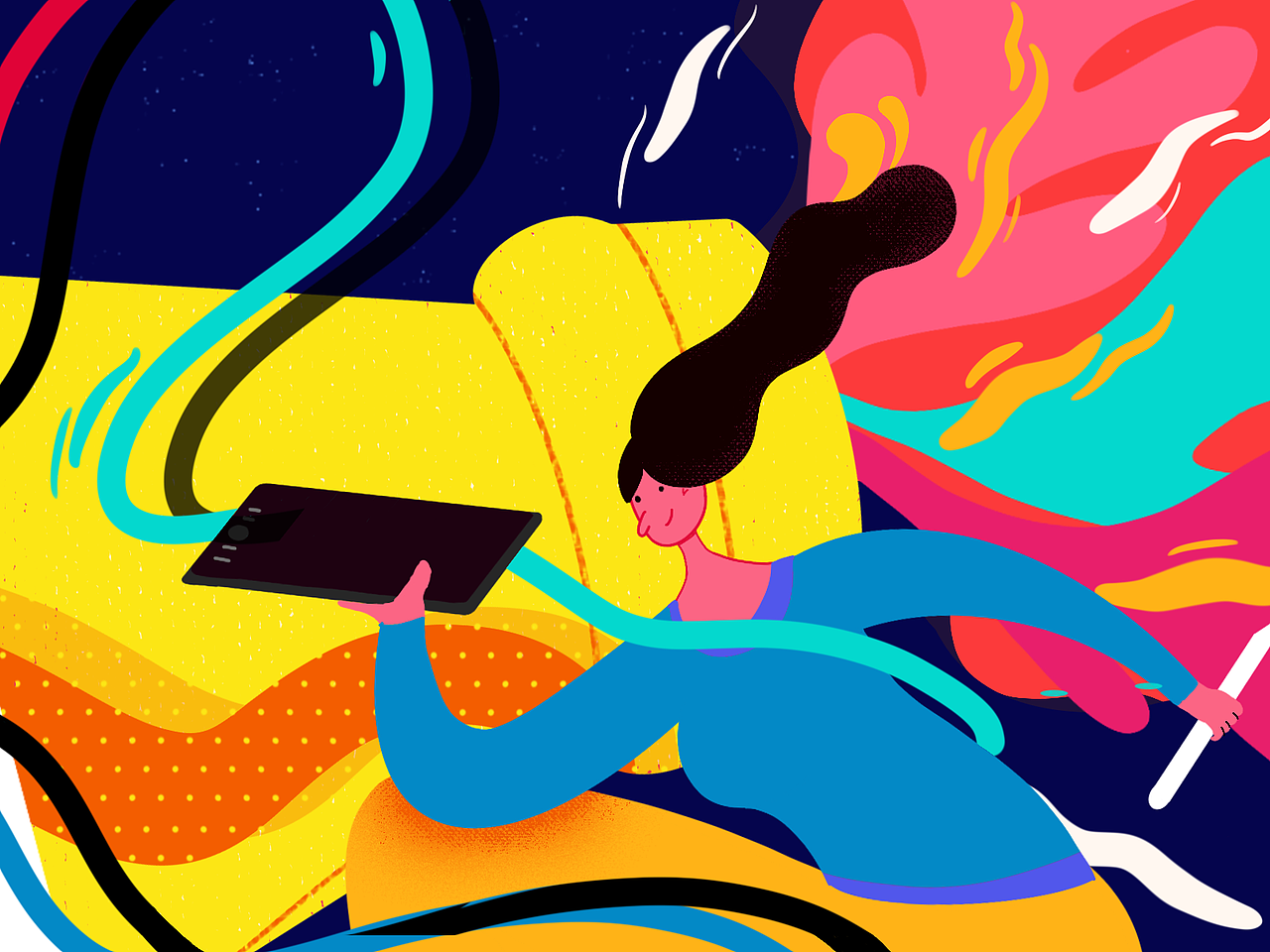 AD上半年插画作品（01月-06月）（图ZMTYwMTM2MDk2） - 艺术插画 - 站酷设计师AD钙奶ORD原创素材 - 站酷ZCOOL