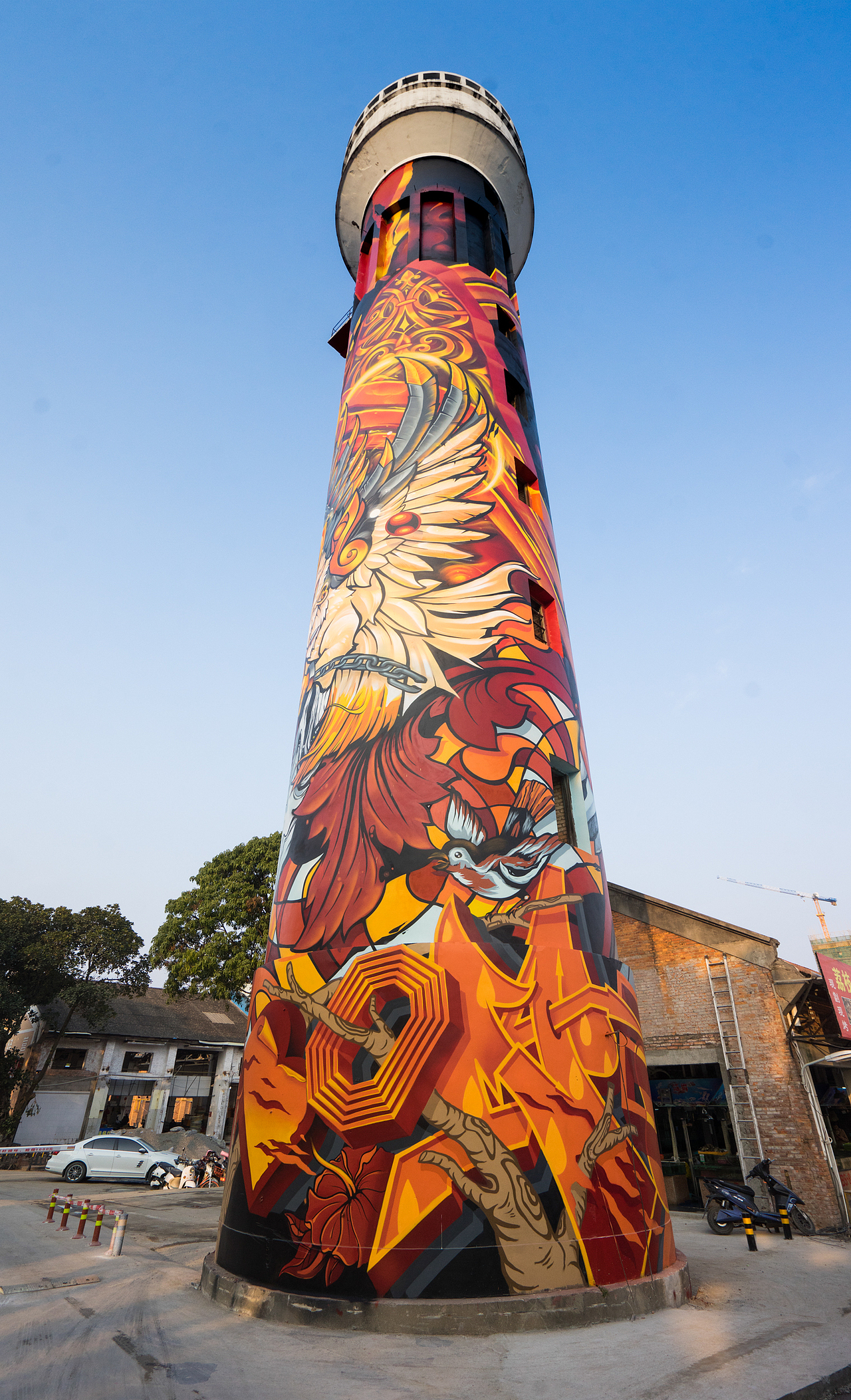 MTS涂鸦团队-如何将一座33米高的水塔变成知名地标建筑（图ZMjE4OTYzNDM2） - 艺术插画 - 站酷设计师MTS_GRAPHIC原创素材 - 站酷ZCOOL