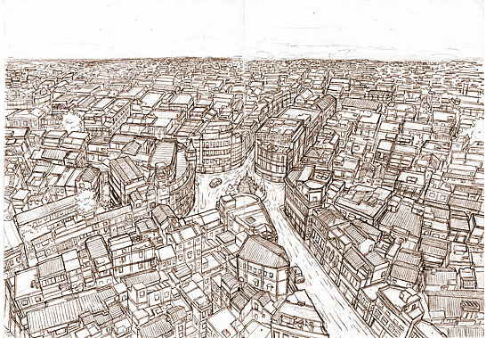 民国时期的汕头老市区——曾经繁华的小公园（图ZNzkxOTY3Ng==） - 绘本 - 站酷设计师KinYip原创素材 - 站酷ZCOOL