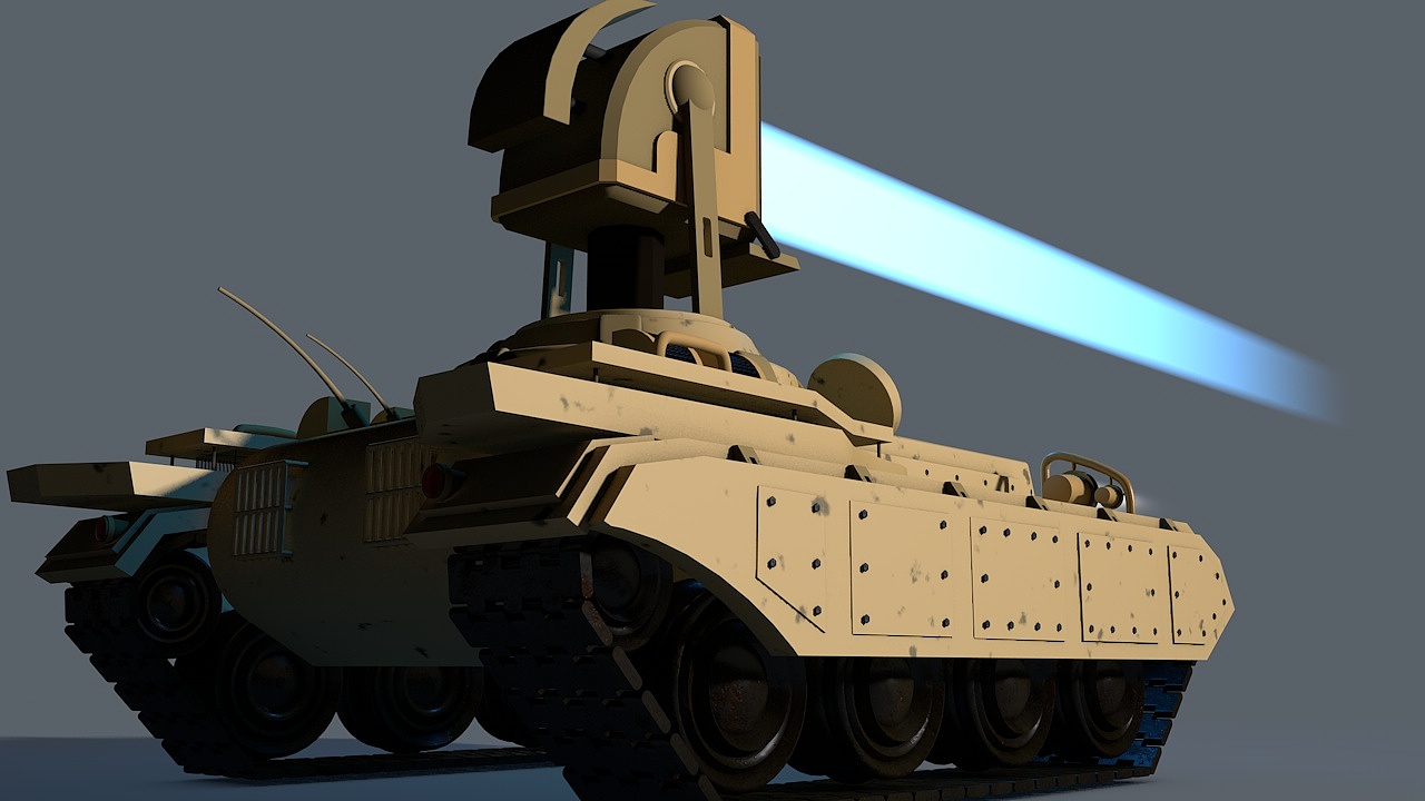 C4D光棱坦克建模