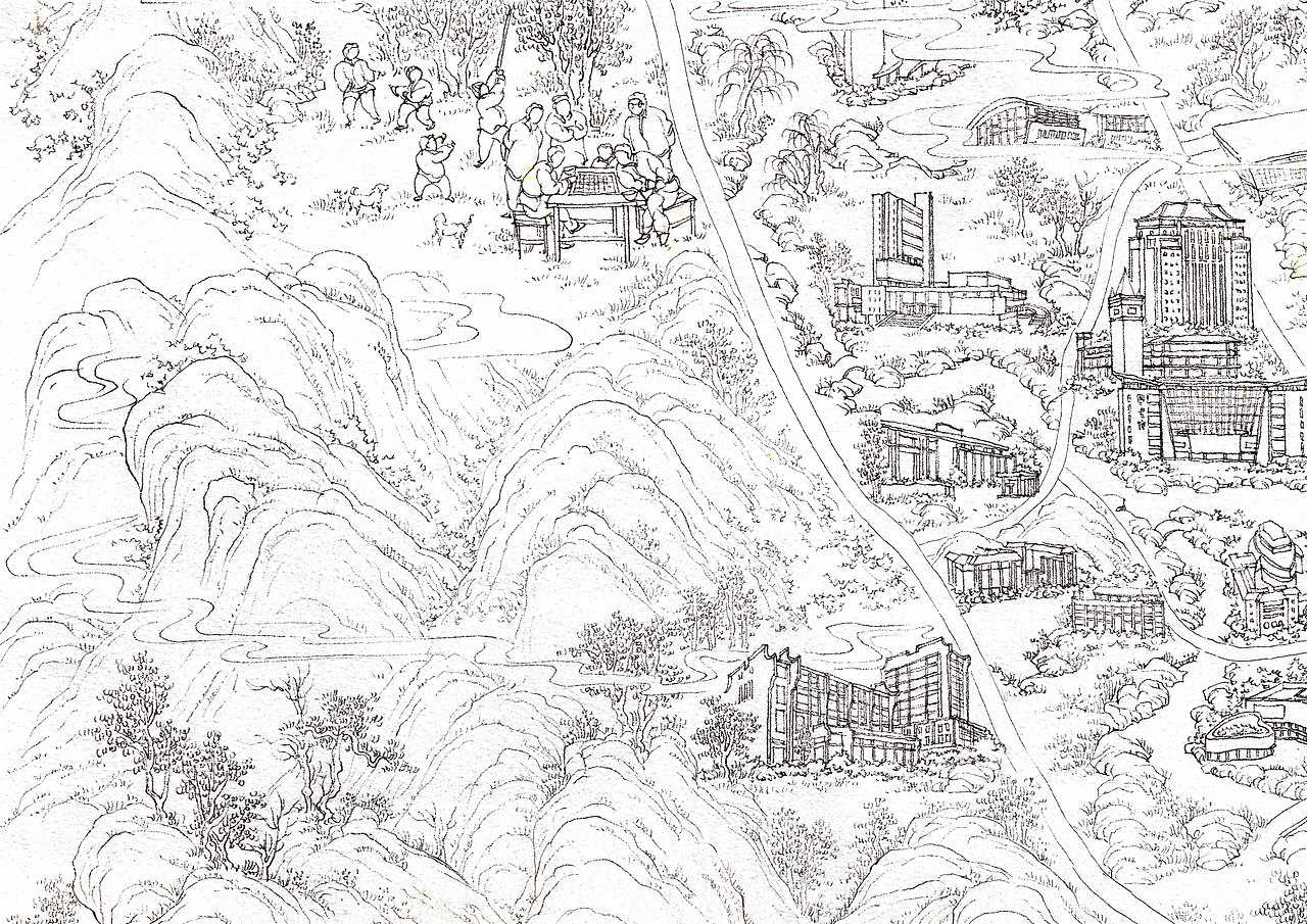 福州手绘地图线稿（图ZMTg2ODU0ODI0） - 其他 - 站酷设计师Lao妖怪原创素材 - 站酷ZCOOL