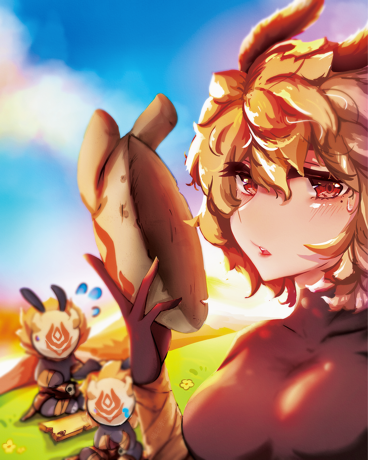 丘丘人面具下的样子