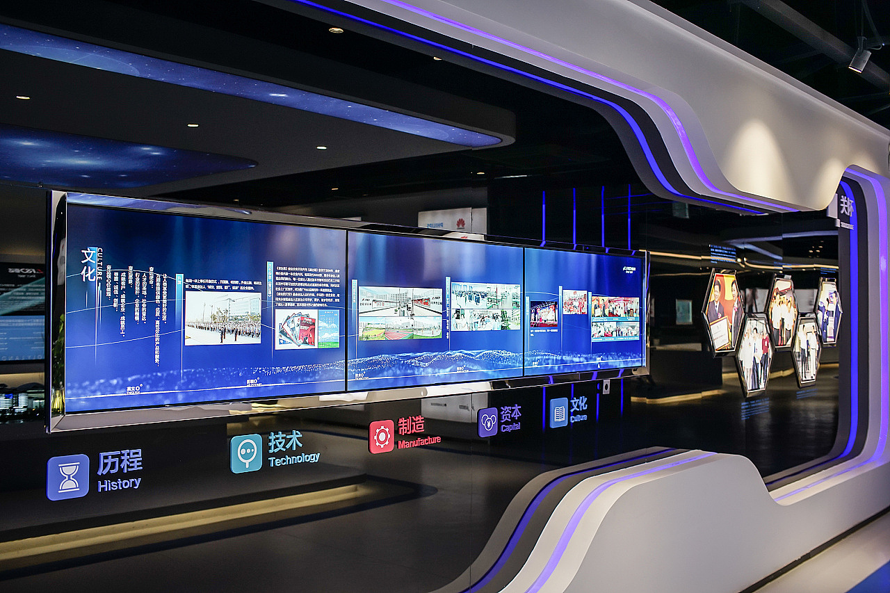 企业科技感展厅设计 3D效果图设计（图ZMTk5NTI4MTU2） - 其他三维 - 站酷设计师艺汇设计原创素材 - 站酷ZCOOL