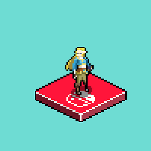 塞尔达传说荒野之息像素画2018