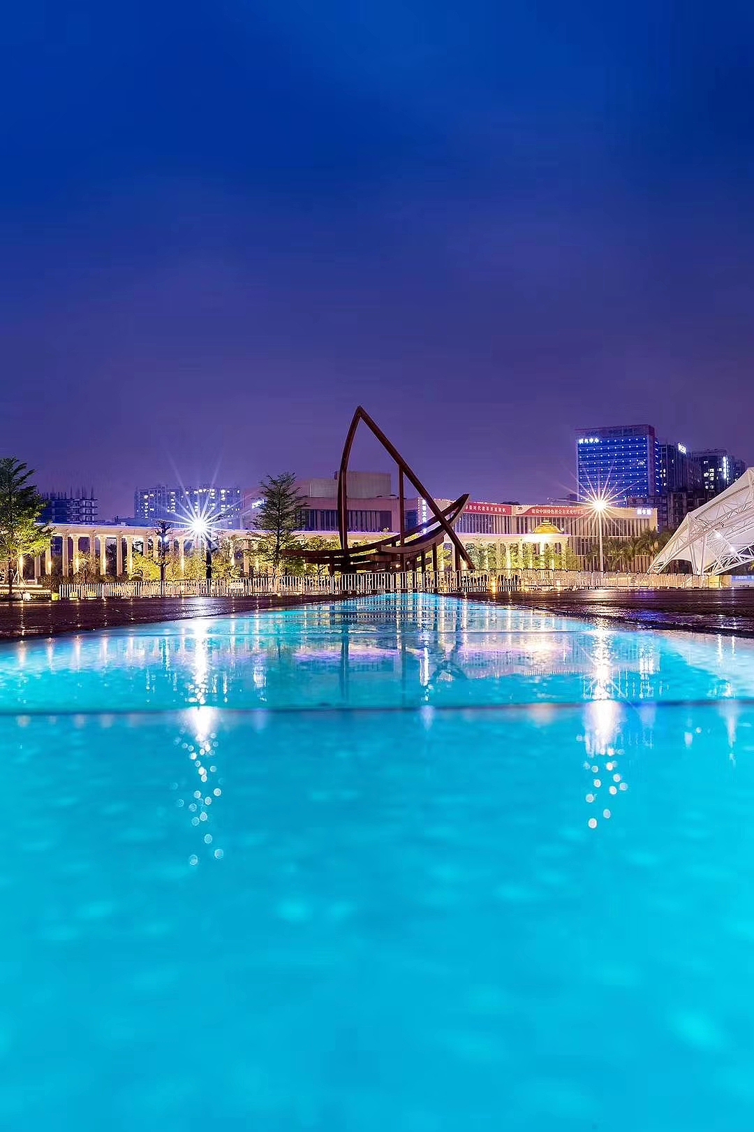 【艺摄影·夜景】深圳新桥市民广场（图ZMjI4OTg5Mjg0） - 风光摄影 - 站酷设计师艺诚艺尚设计原创素材 - 站酷ZCOOL