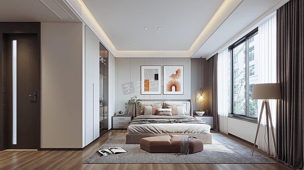 龙湖舜山府三期洋房装修,现代简约风格方案设计图