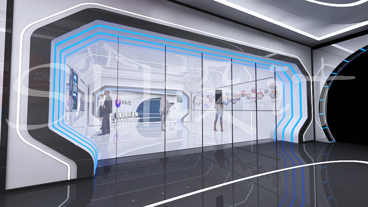 中科冠消防科技展厅效果图设计