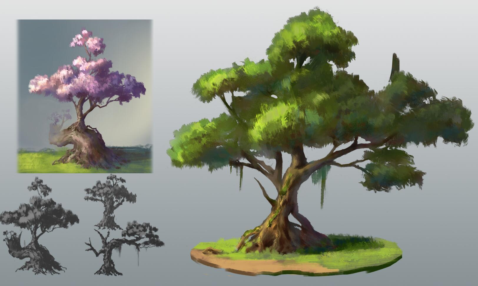 树|插画|游戏原画|任大宝丶 - 原创作品 - 站酷 (zcool)