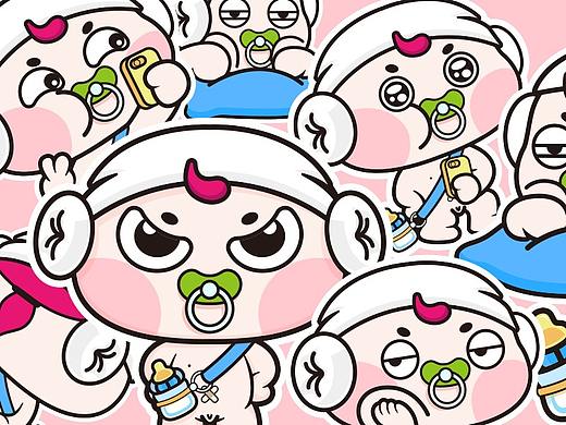 《哦吼寶貝-社畜巨嬰的一天》IP盲盒設(shè)計(jì)（個(gè)人主頁(yè)-ZNTUyODUxNDA=） - IP形象 - 站酷設(shè)計(jì)師大目先生原創(chuàng)素材 - 站酷ZCOOL