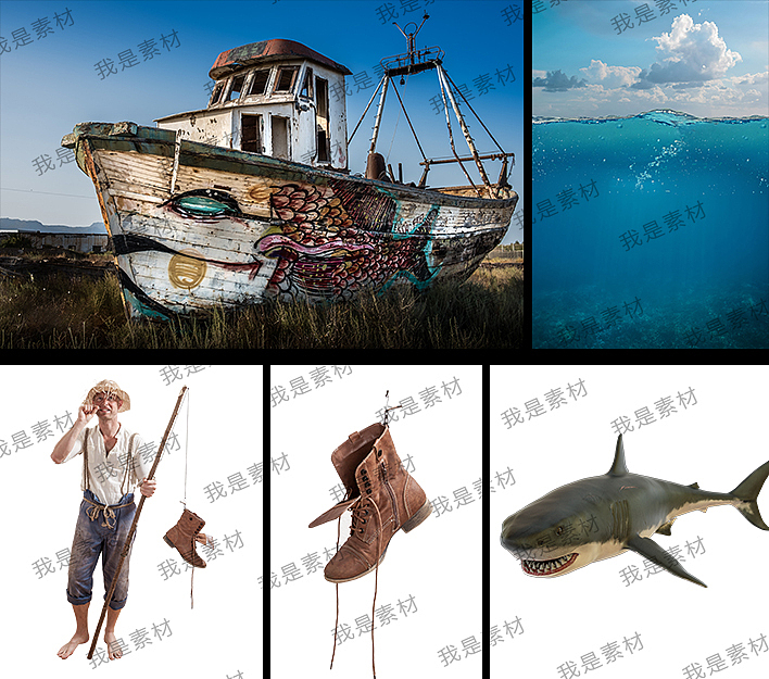 视觉创意类合成《漂浮》