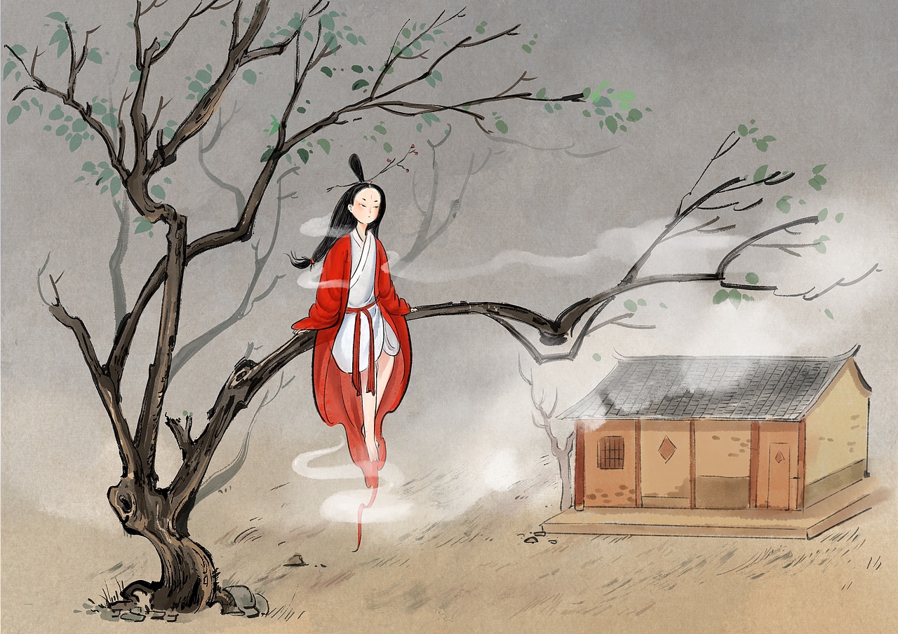 中国妖怪——植物篇（图ZMjQ3MzMwMzky） - 绘本 - 站酷设计师miao9原创素材 - 站酷ZCOOL