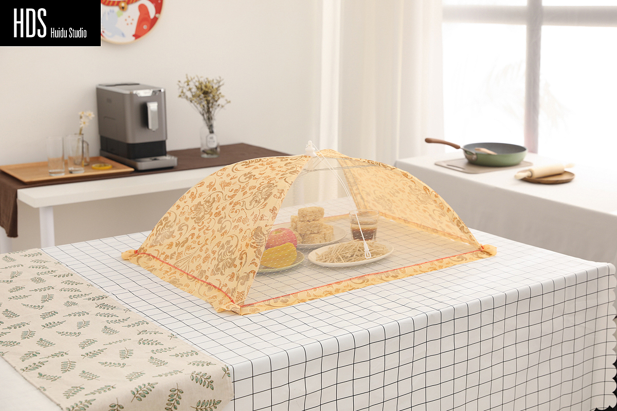 家居用品盖菜罩静物图片拍摄+详情页制作