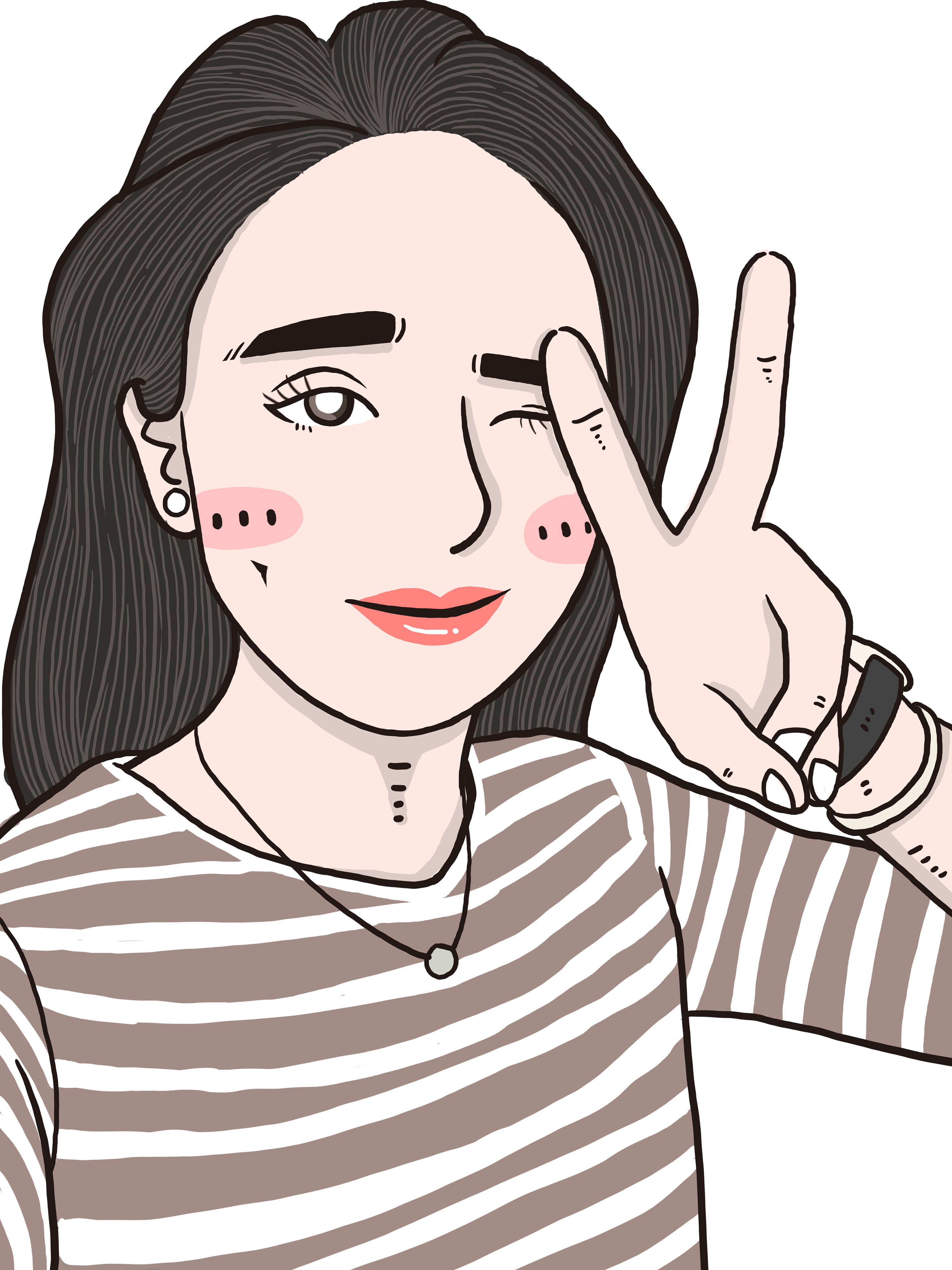 照片转手绘,人物肖像画