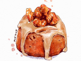 手绘美食插画