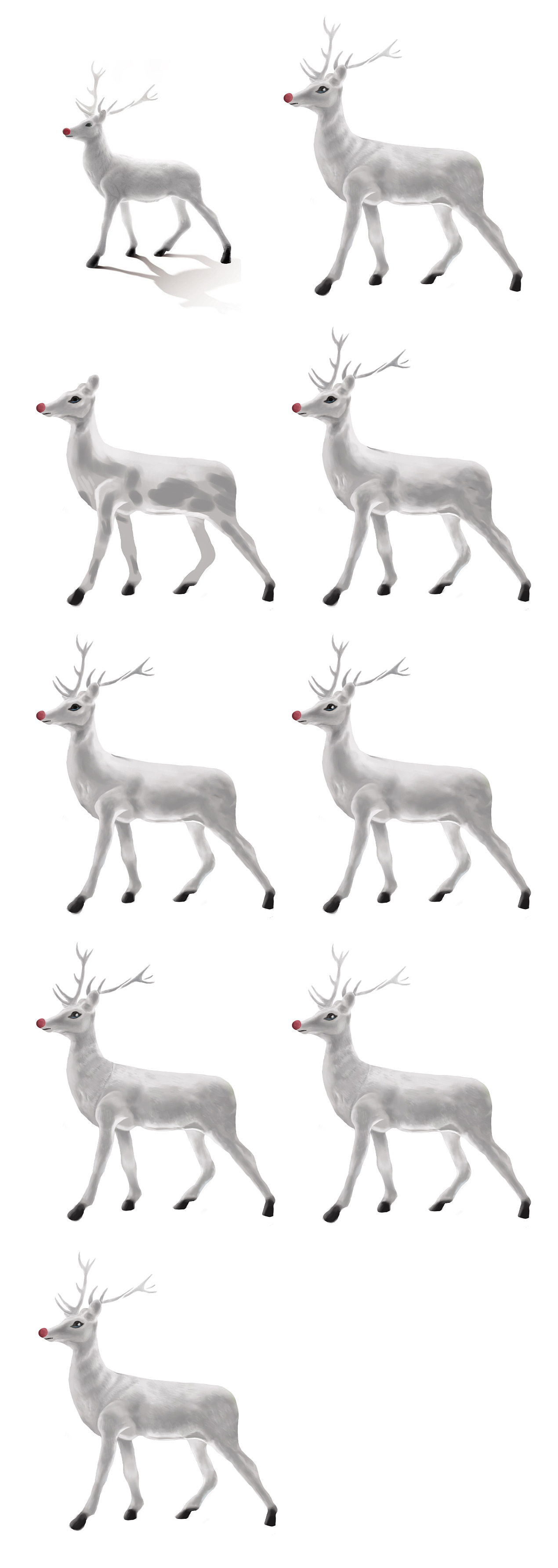 手绘练习临摹-麋鹿（图ZNjczMDkwMjA=） - 创作习作 - 站酷设计师茗飏原创素材 - 站酷ZCOOL