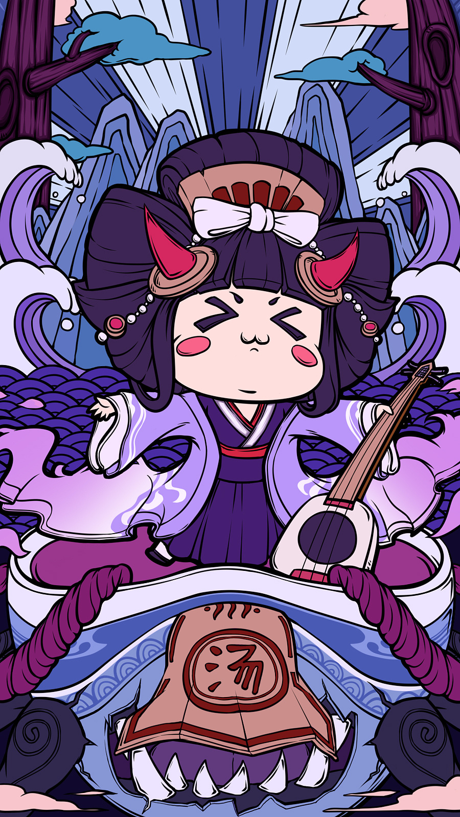 阴阳师同人国潮系列孟婆