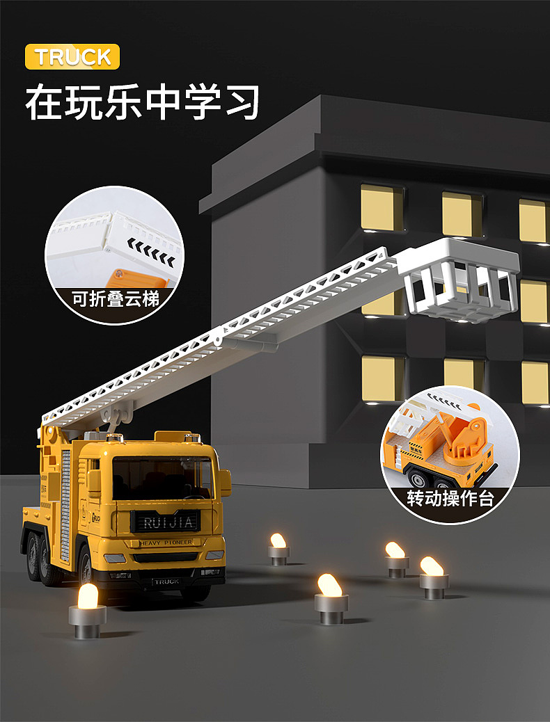 玩具工程车详情页