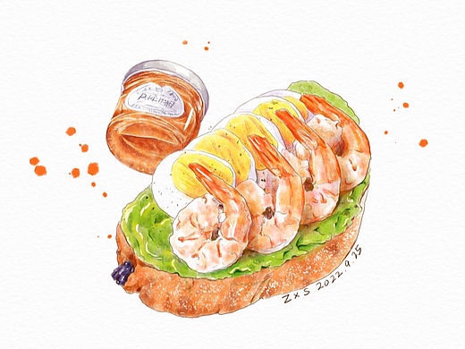 手绘美食插画（个人主页-ZNjI3MTg3NjQ=） - 商业插画 - 站酷设计师菜菜小白zxs原创素材 - 站酷ZCOOL