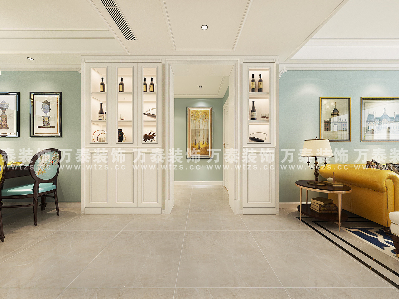 济南万泰装饰|绿地国际城140平简约美式风格装修设计（图ZMTI5Njg1MDAw） - 家装设计 - 站酷设计师WTZS小闫原创素材 - 站酷ZCOOL