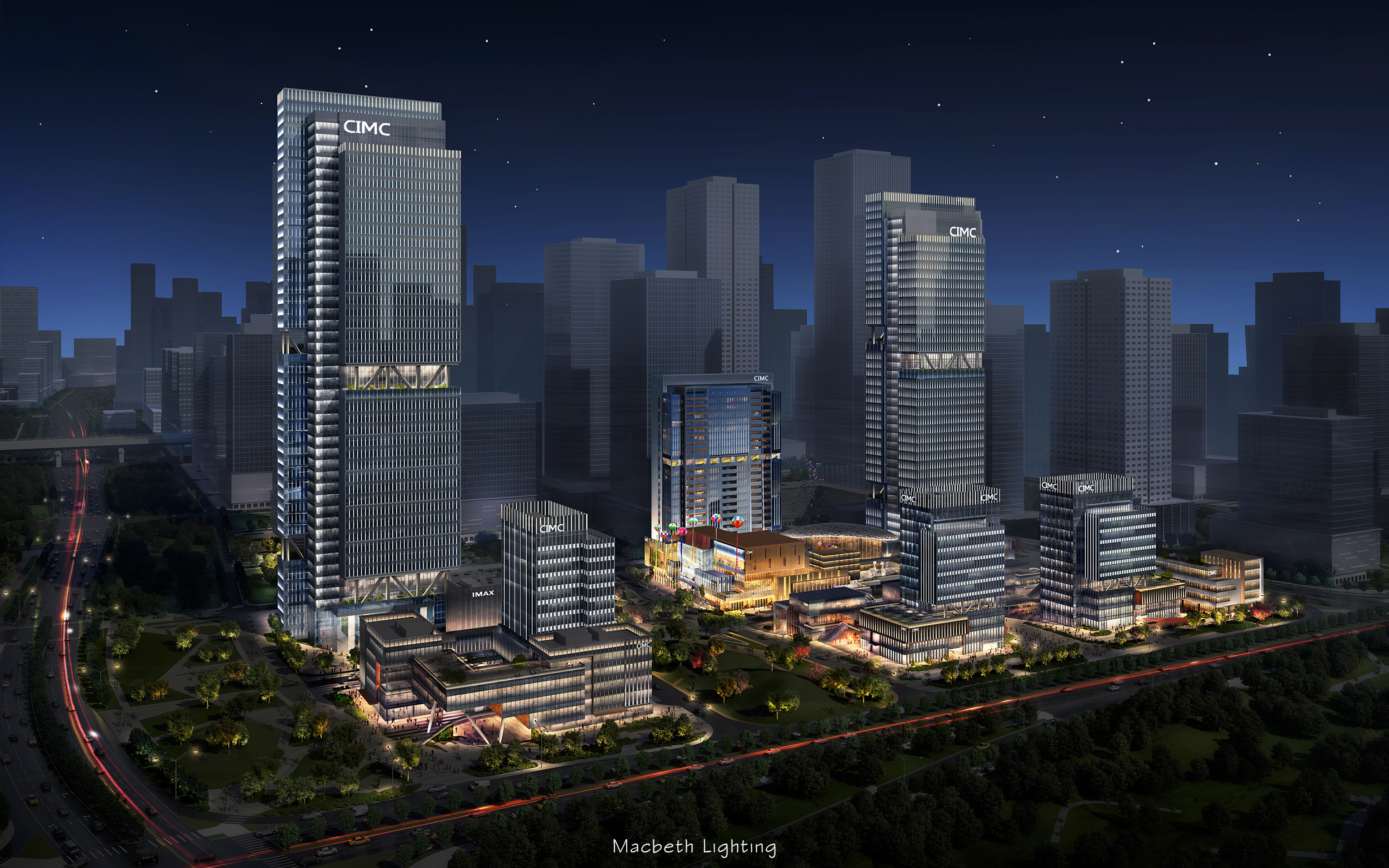 某 商业楼宇夜景灯光设计 (最近满意的作品之一)