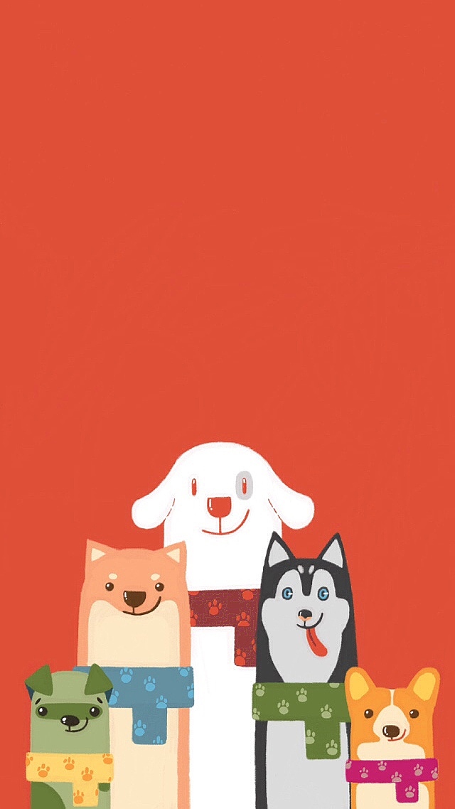 狗狗新春贺岁手机壁纸