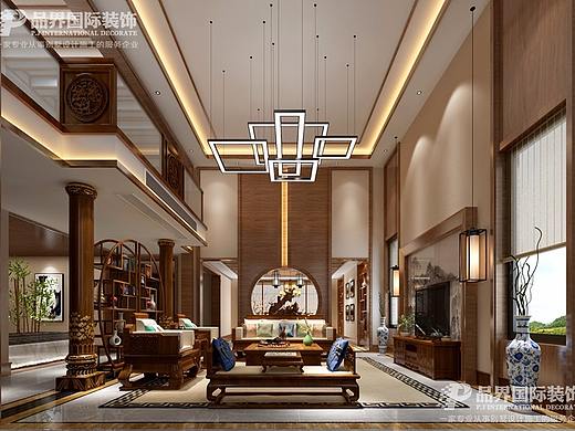 保利小泉别墅装修效果图 中式