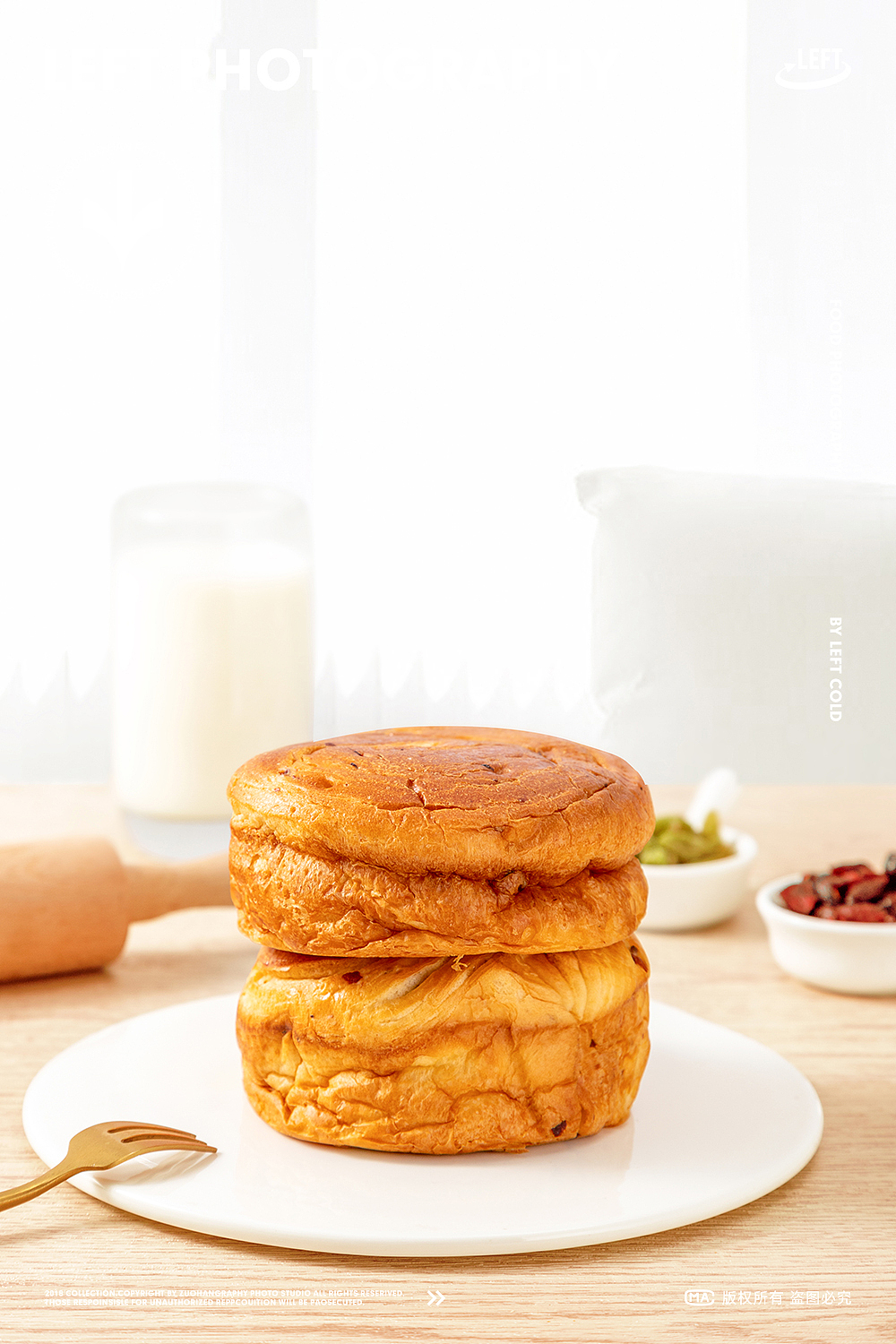 果肉面包-美食摄影