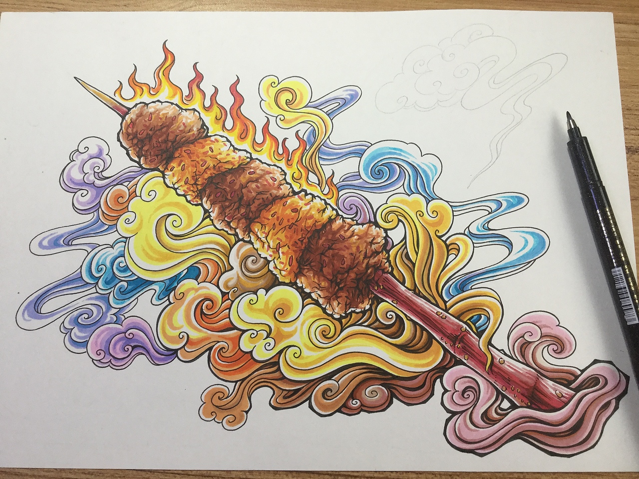 近期两幅 手绘商业插图