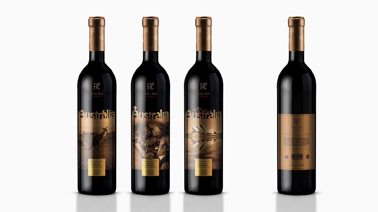 重新整理/ 包装设计/ ROYAL ROW CABERNET红酒包装升级（图ZMjAyNTg3OTcy） - 包装 - 站酷设计师CINGONLY原创素材 - 站酷ZCOOL