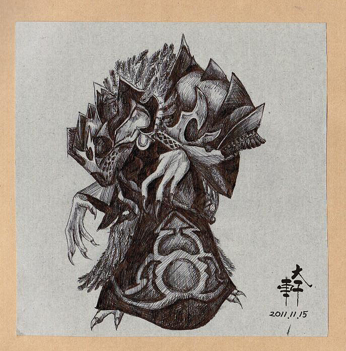 临摹魔兽作品（图ZNDkzNzY0MA==） - 商业插画 - 站酷设计师阿李蜗蜗原创素材 - 站酷ZCOOL