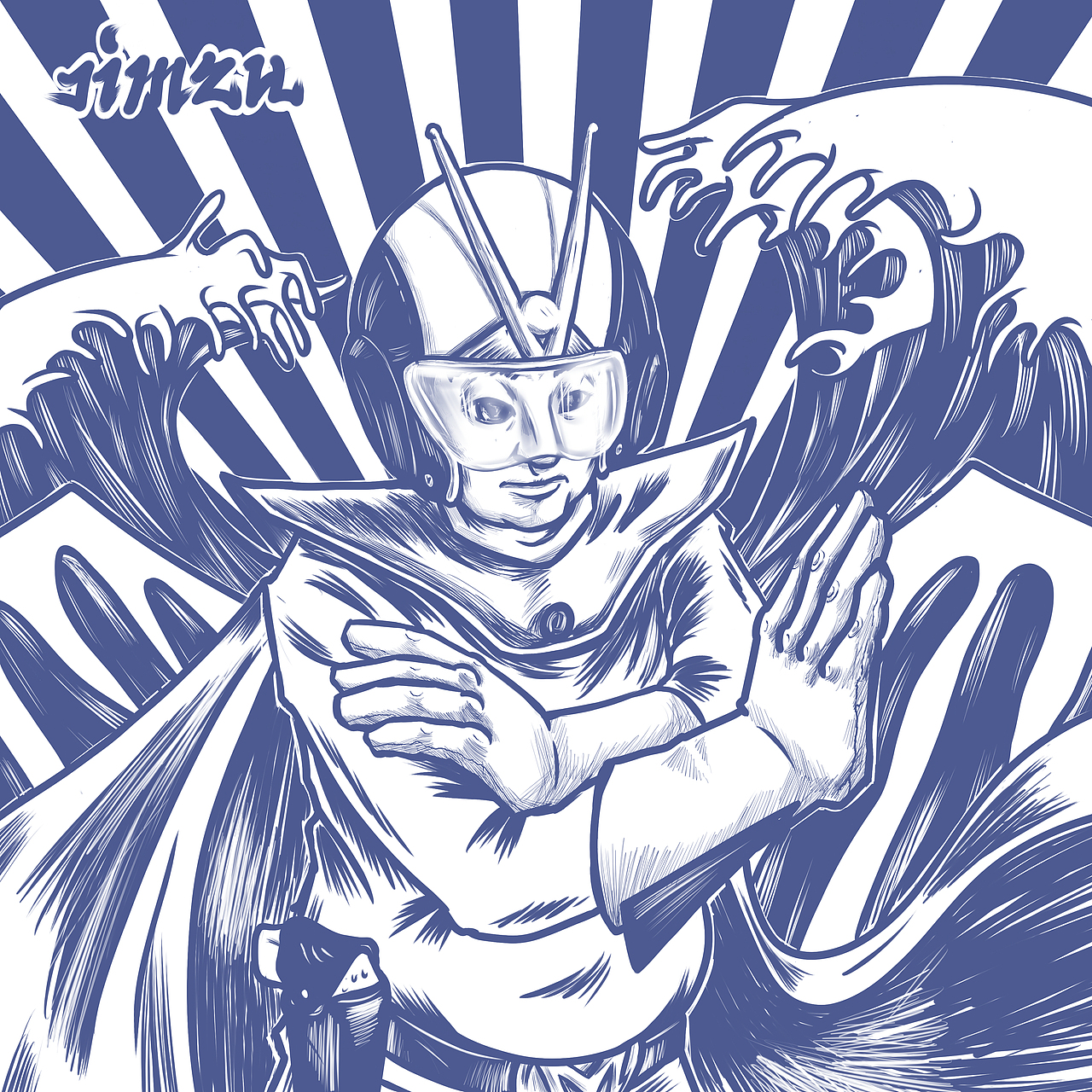 总结2014年，一些涂鸦，一些插画，蓝白粉大搭配（图ZMjUwMjQ3NjQ=） - 创作习作 - 站酷设计师JIMZH酷嗨儿原创素材 - 站酷ZCOOL