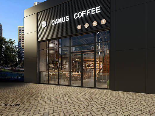 星夜设计//工装//现代咖啡店