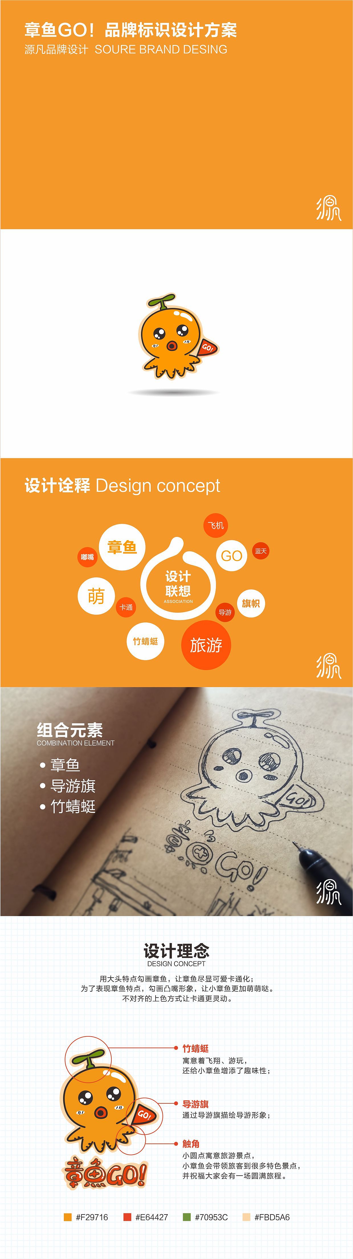章鱼标志logo 可爱卡通形象 旅游APP图标设计（图ZNDExMzIyNTY=） - Logo - 站酷设计师丁缺二原创素材 - 站酷ZCOOL
