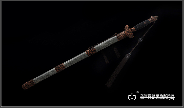 德匠堂宝剑-龙泉刀剑-精品喜鹊登梅|精炼钢(DJ-2662)