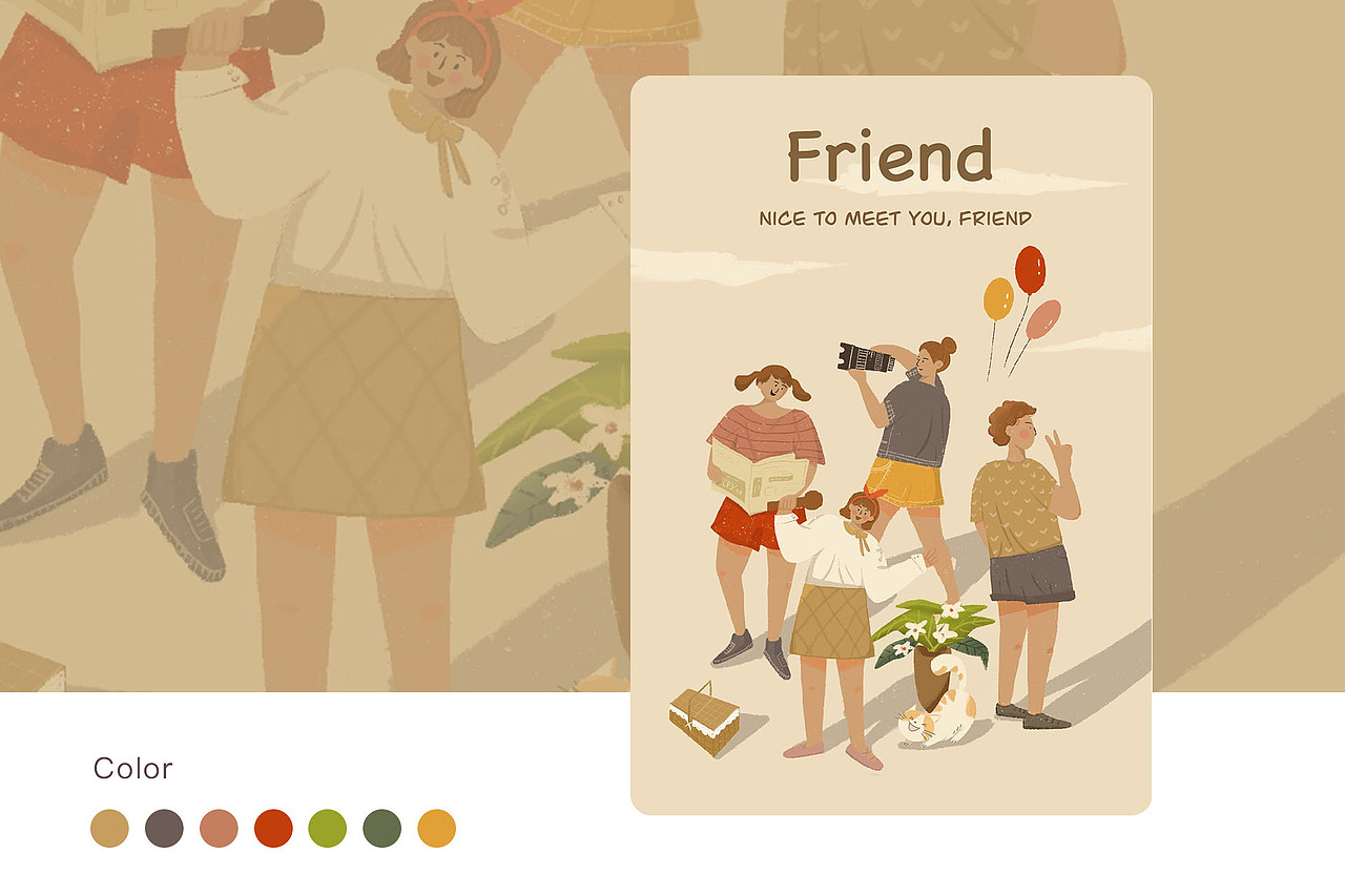 happy day（图ZMjI4MzMyMTQ4） - 商业插画 - 站酷设计师ccsirini原创素材 - 站酷ZCOOL