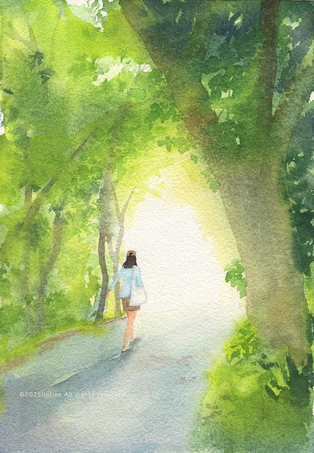 水彩｜闪光的夏天（图ZMzkzNzY1MzUy） - 创作习作 - 站酷设计师林田lisa原创素材 - 站酷ZCOOL