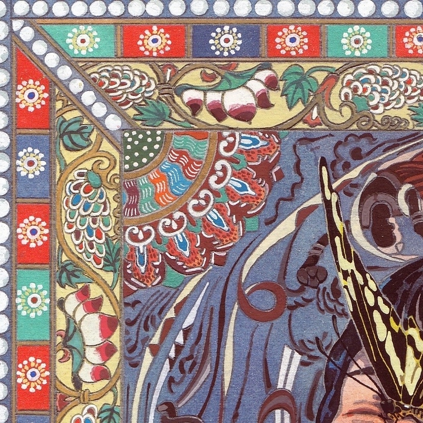 敦煌·藻井·4（图ZMjA1MTQwNDUy） - 商业插画 - 站酷设计师找不到地址的月白原创素材 - 站酷ZCOOL