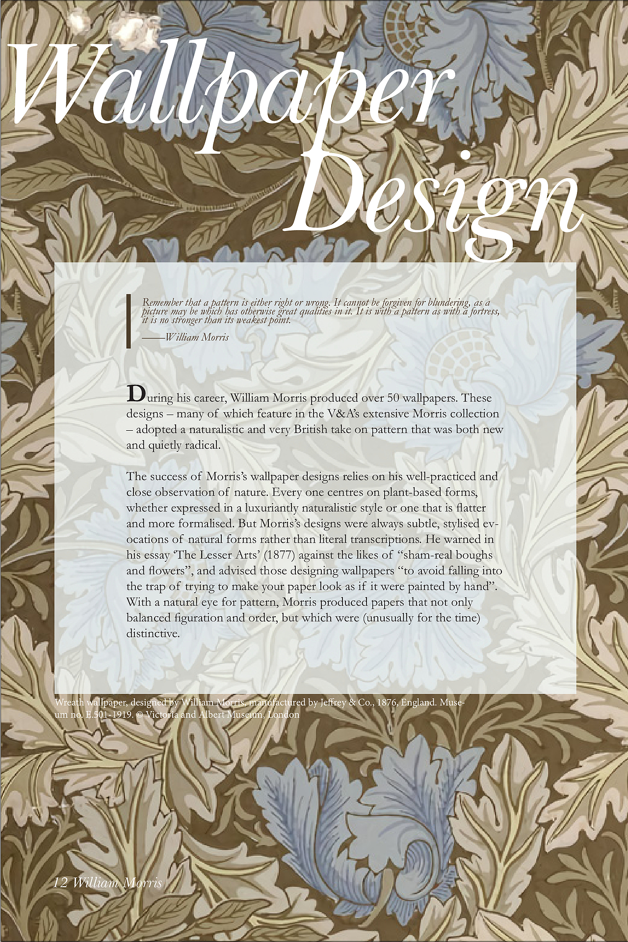 William Morris-书册排版（图ZMjMxNDA2MDA0） - 书籍/画册 - 站酷设计师lyx719原创素材 - 站酷ZCOOL