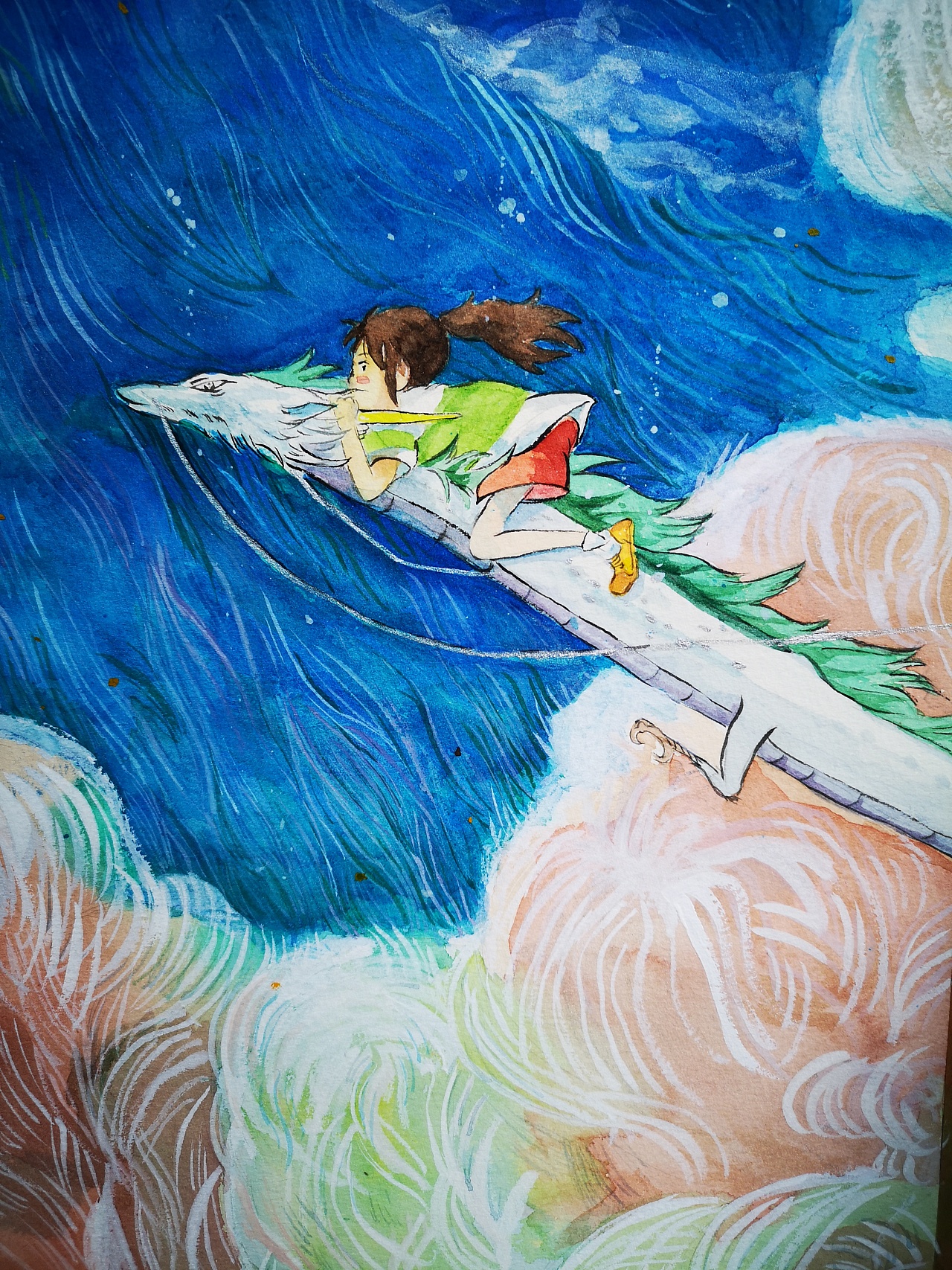 千与千寻海报临摹 - 原创作品 - 站酷(zcool)