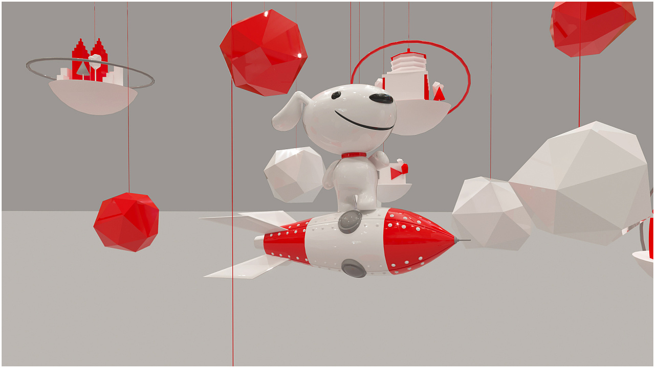 京东美陈|三维|其他三维|agan_肖 - 原创作品 - 站酷 (zcool)